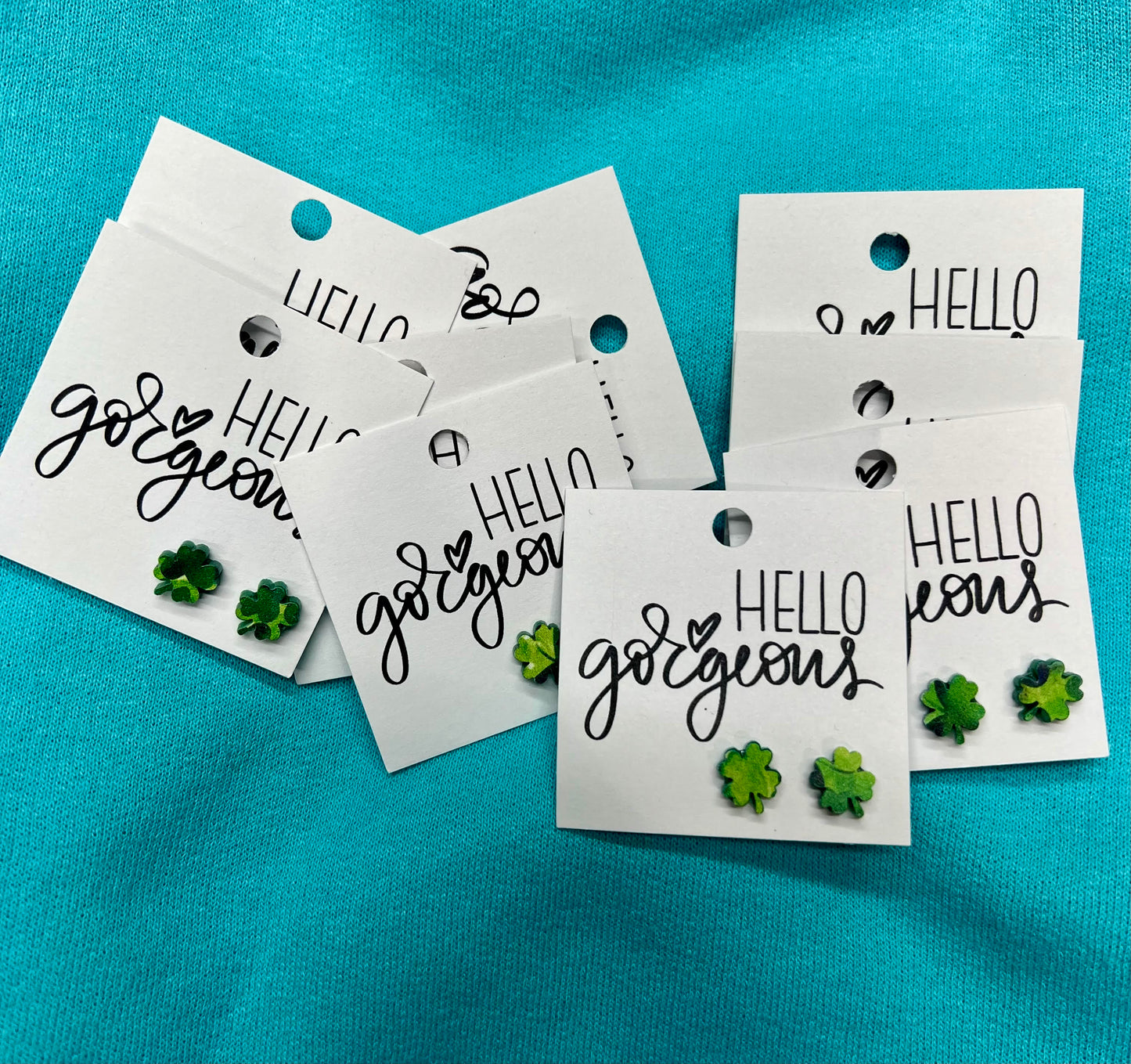 St. Patricks Day Clover Earrings