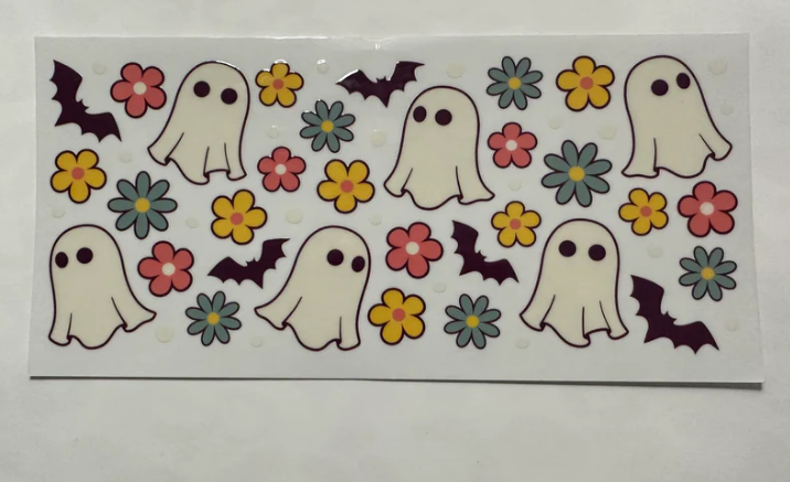 Flowers and Ghosts UV/DTF wrap