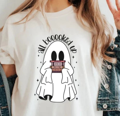 All Booooked Up Ghost T-shirt