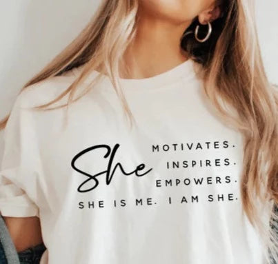 She Is Me. I Am She. Screenprint