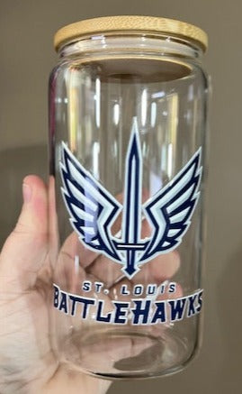 St. Louis Battlehawks - UV DTF 16oz Glass