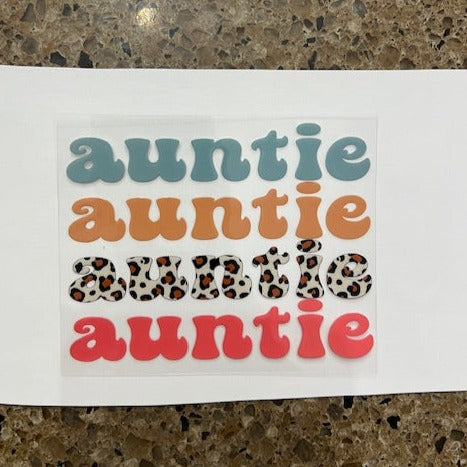 Auntie -UV/DTF Decal