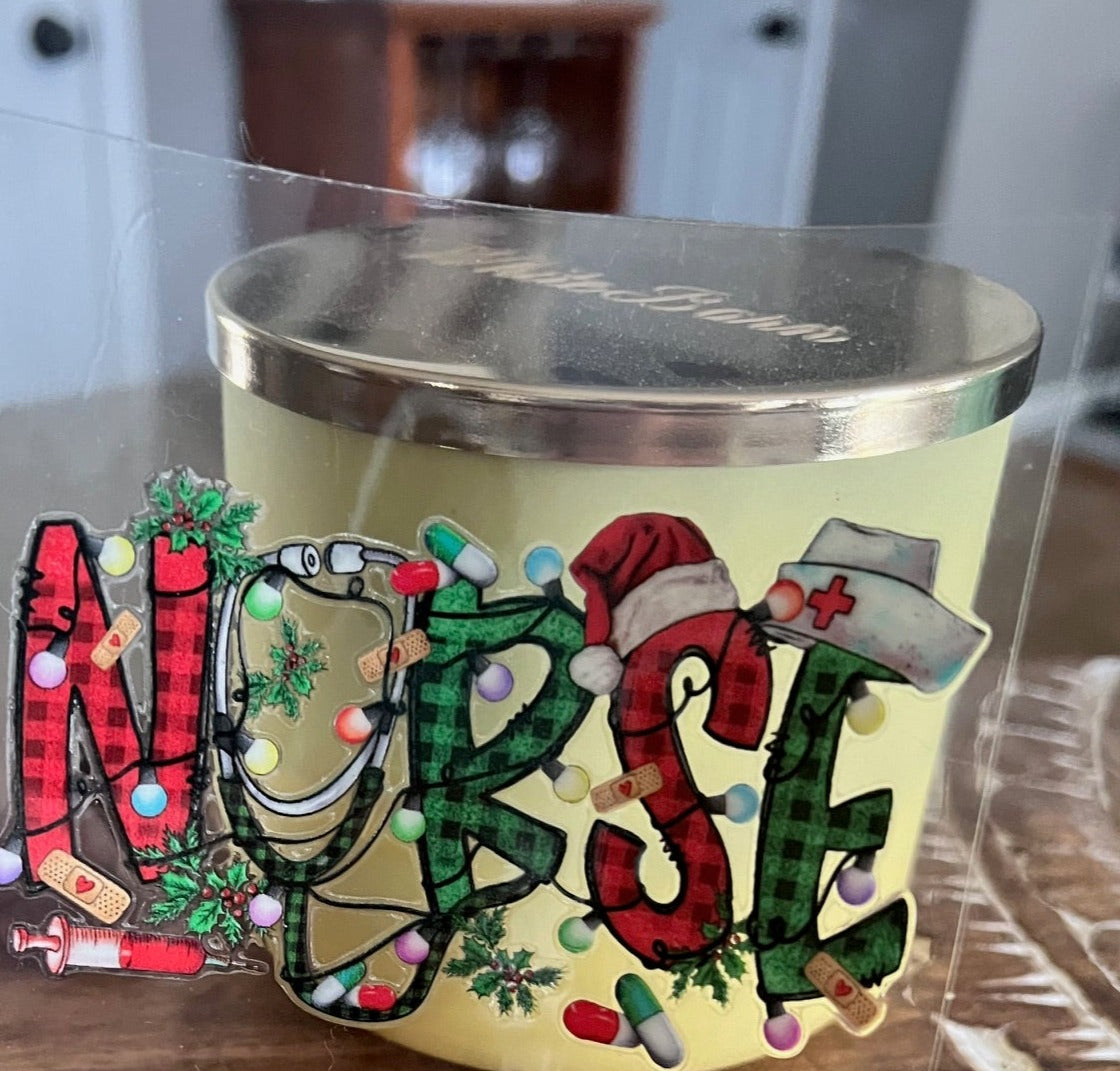 Nurse Christmas UV DTF Decal