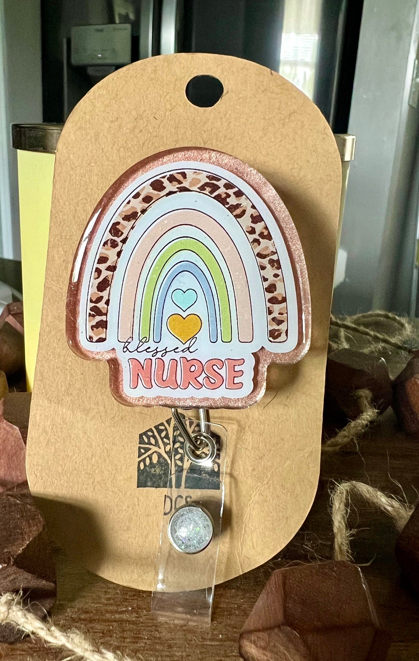 Blessed Nurse - Retractable Badge Clip