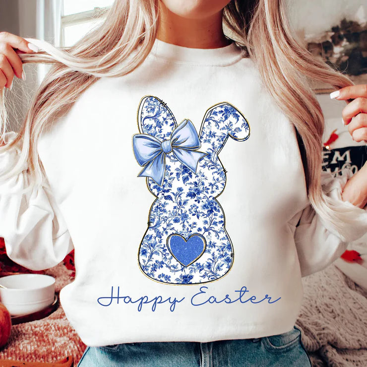 Happy Easter bunny DTF transfer