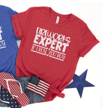 Fireworks Expert - If I Run, You Run screenprint