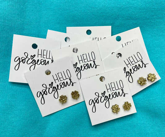 St. Patricks Day Clover Earrings