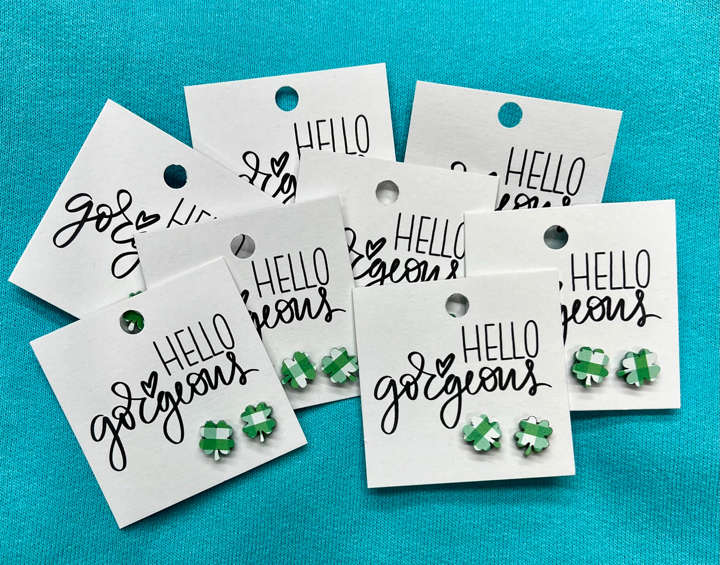 St. Patricks Day Clover Earrings