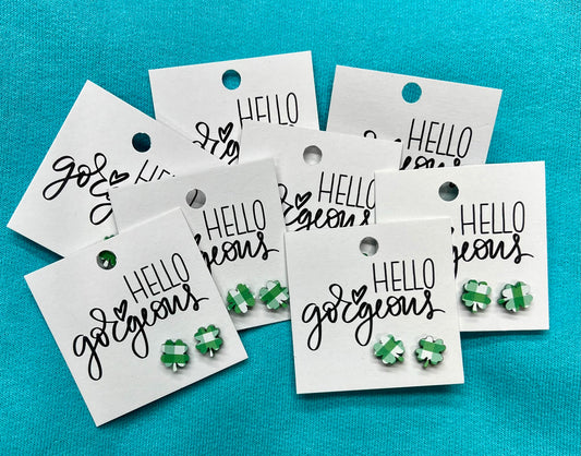 St. Patricks Day Clover Earrings