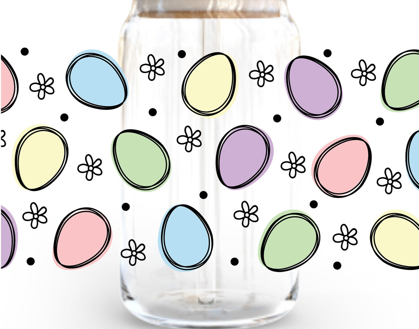 Eggs and Daisy Doodles Easter