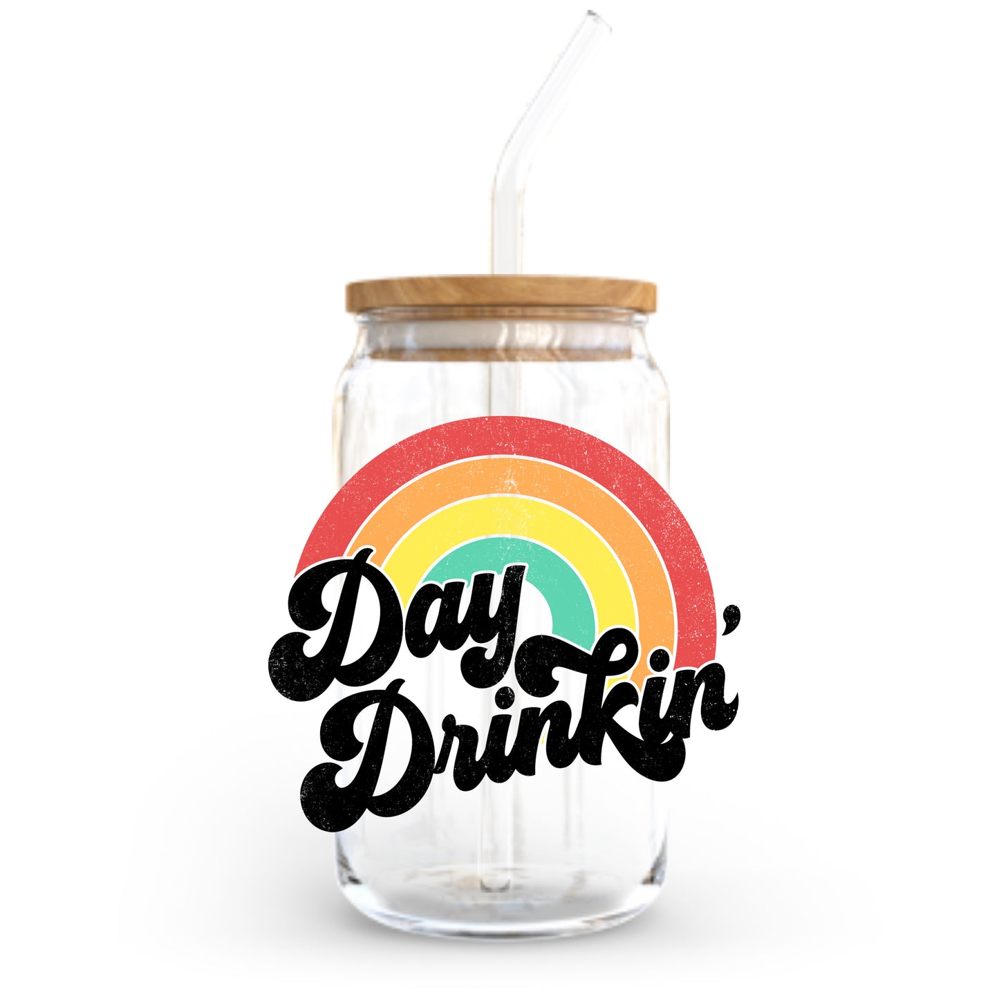 Day Drinkin' Rainbow -UV/DTF Decal