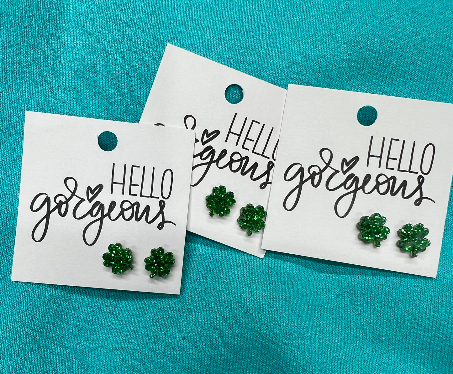 St. Patricks Day Clover Earrings