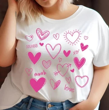 Valentines Doodle  T-shirt