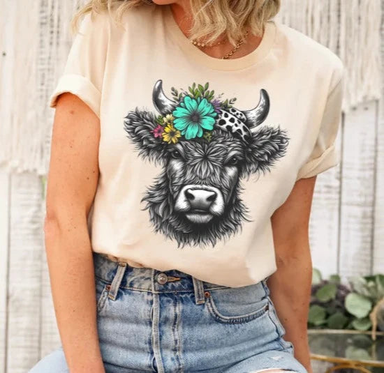 Colorful Cow T-shirt