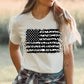 Cheetah American Flag T-shirt