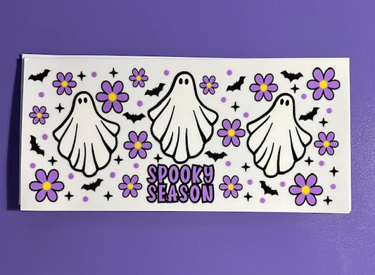 Spooky Season Ghost UV/DTF wrap