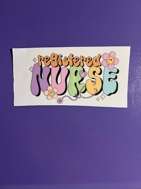 Registered Nurse Groovy -UV/DTF Decal