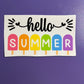 Hello Summer Popsicles -UV/DTF Decal