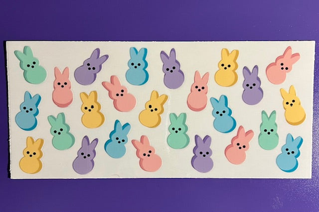 Easter Marshmallow Bunnies UV/DTF wrap