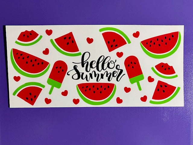 Hello Summer Watermelon UV/DTF wrap