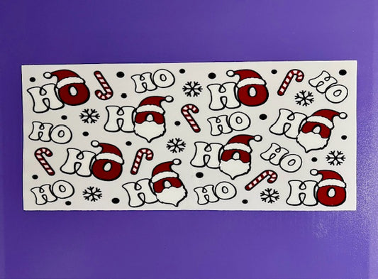 Ho Ho Ho Santa UV/DTF wrap