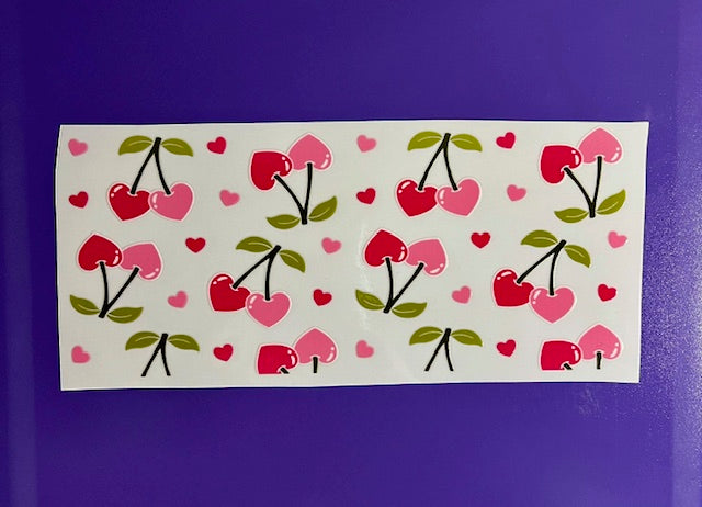 Hearts and Cherries UV/DTF wrap