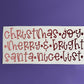 Ombre Christmas words UV/DTF wrap