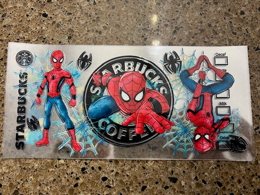 Starbucks Spider Man UV/DTF Wrap