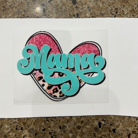 Mama Heart  -UV/DTF Decal