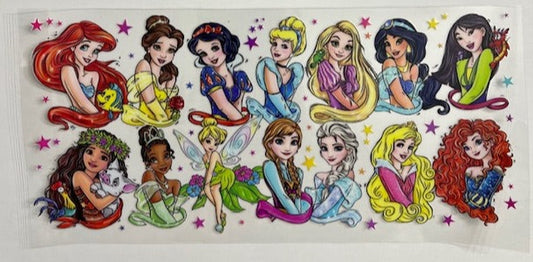 All the Princesses UV/DTF Wrap