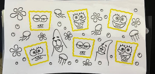 Copy of Sponge Bob and Patrick UV/DTF Wrap