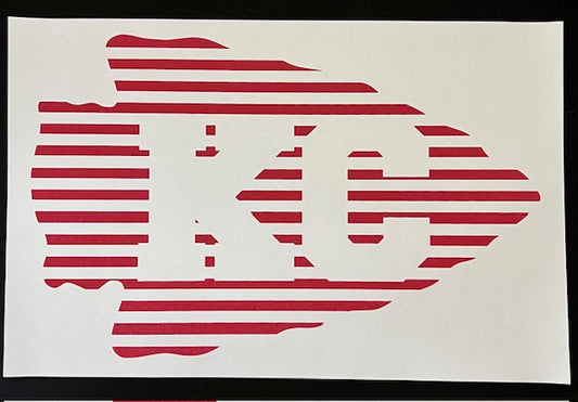 KC Arrowhead  Screen Print