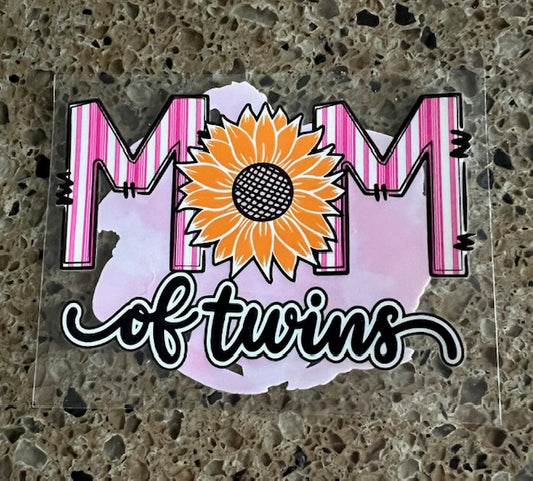 Mom of Twins  -UV/DTF Decal