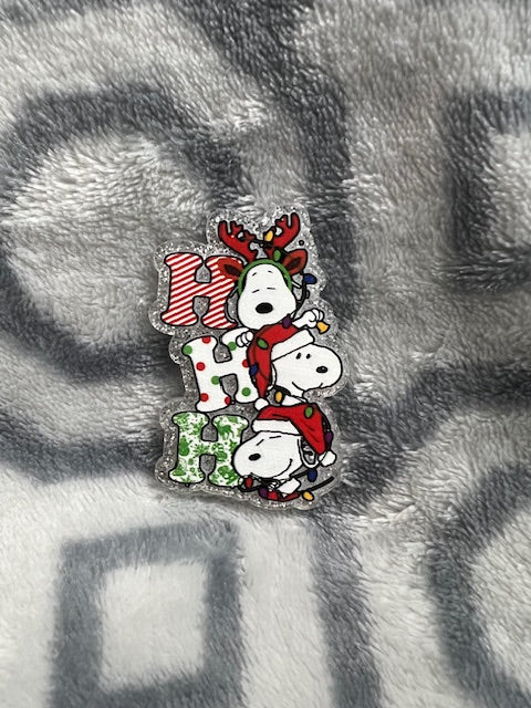 Snoopy Ho Ho Ho Badge Reel