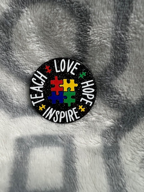 Teach Love Hope Inspire Badge Reel