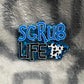 Scrub Life Cow Print Badge Reel