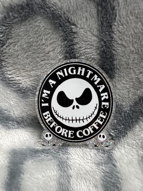 Nightmare before Coffee Jack Badge Reel