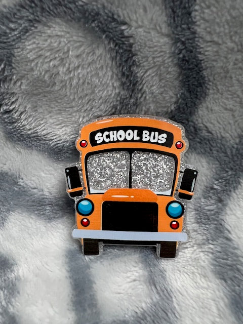 School Bus Badge Reel