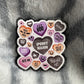 Halloween Conversation Hearts Badge Reel