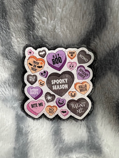 Halloween Conversation Hearts Badge Reel