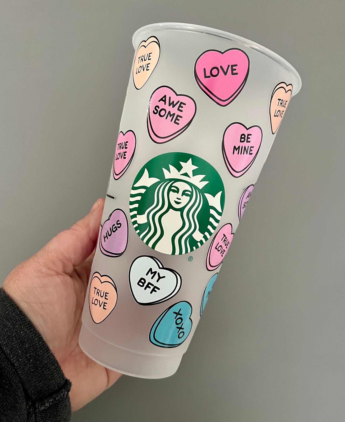 Conversation Hearts 24oz Starbucks Cup