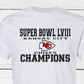 Superbowl LVIII Champions Chiefs T-Shirt