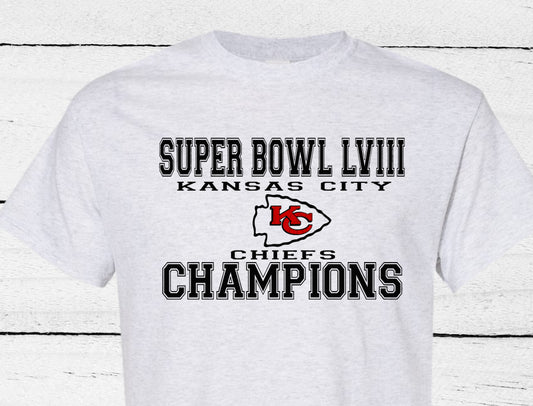 Superbowl LVIII Champions Chiefs T-Shirt