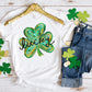 Lucky Watercolor Shamrock DTF Transfer