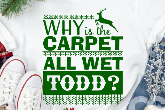 Why Is The Carpet All Wet Todd?   T-Shirt