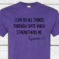 I can do all things through spite ... Tryabitch 24:7  T-shirt