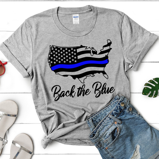 Back The Blue Flag T-shirt