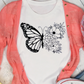 Floral Butterfly T-shirt