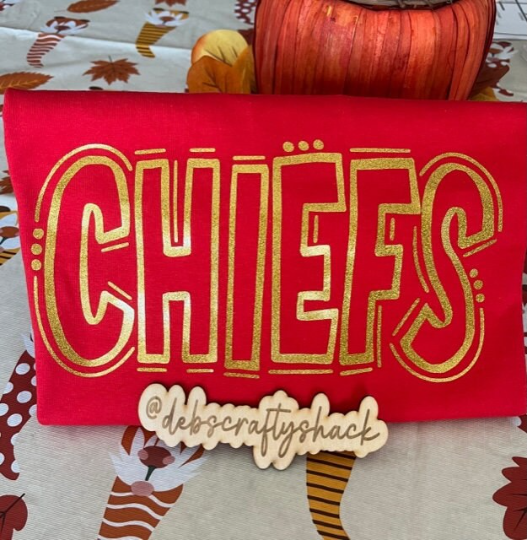 Doodle Chiefs Football T-shirt