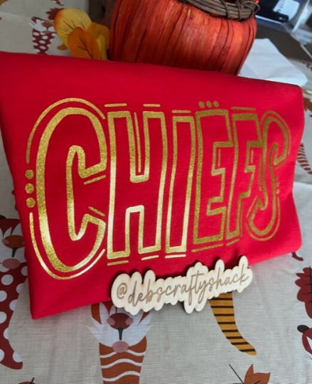 Doodle Chiefs Football T-shirt